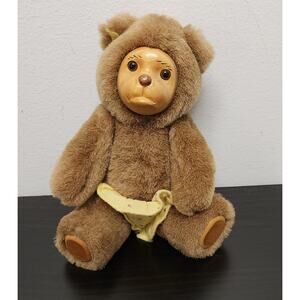 Vintage Robert Raikes Original "38518 Lisa Marie" Wooden Face Doll